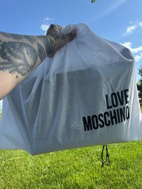 Authentic Love Moschino black tote with dust bag!